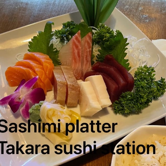 Sashimi Platter Entree.