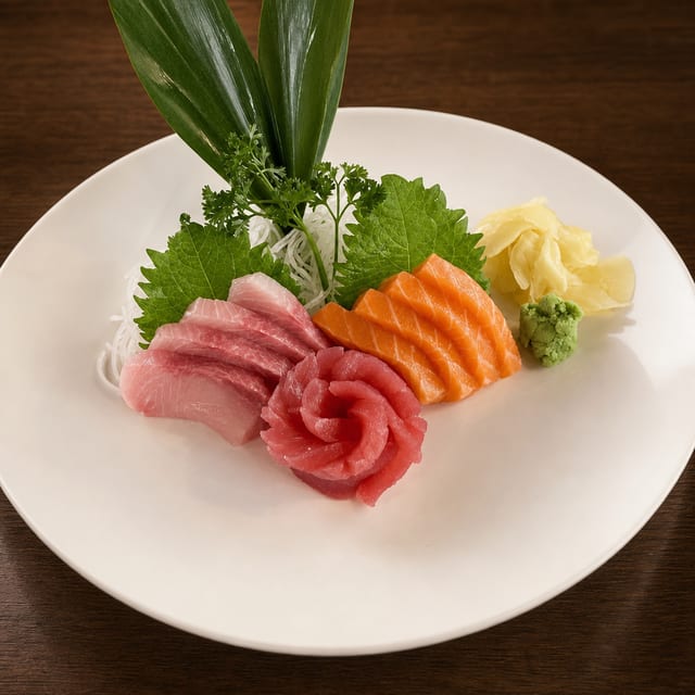 Tri-Colored Sashimi Entree.