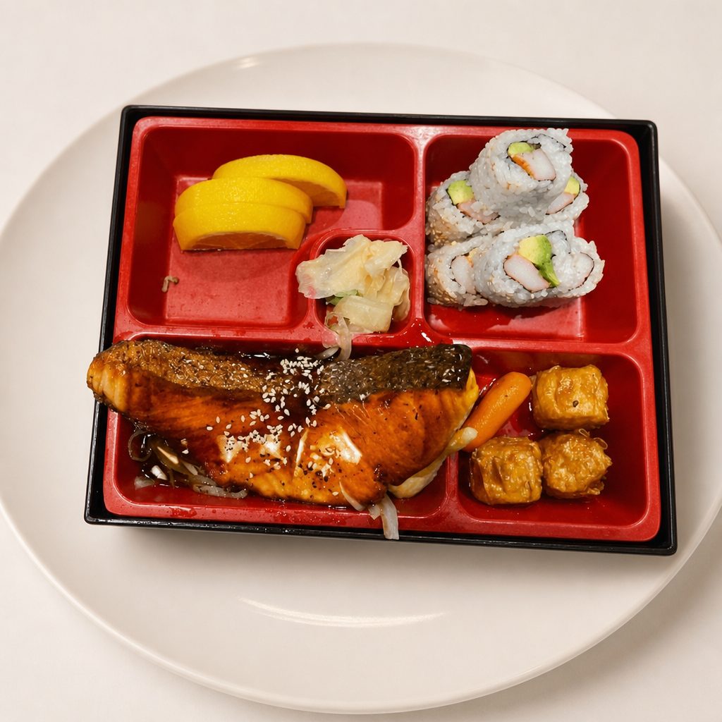 #Salmon Teriyaki Bento.