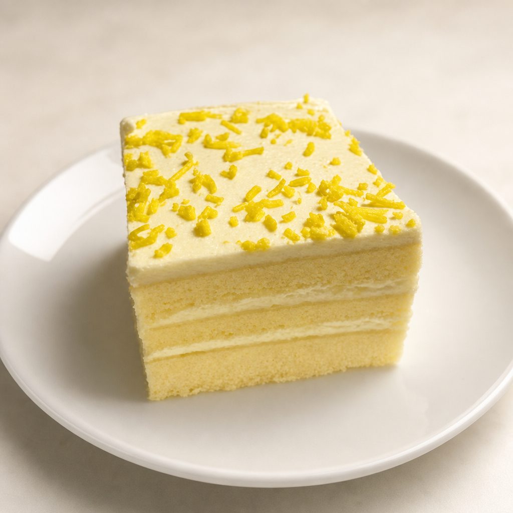 Lemon Cream Layer Cake.