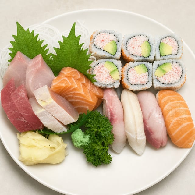 Sushi & Sashimi Combo Entree.
