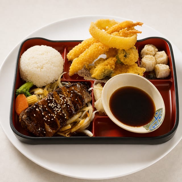 Beef Teriyaki Bento Box.
