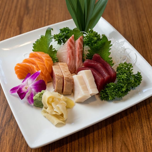 Sashimi Platter Entree.
