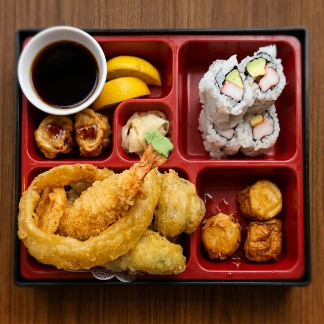 #Shrimp Tempura Bento.