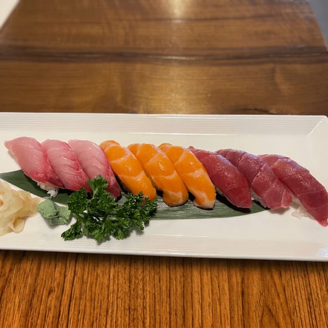 Tri-Colored Sushi Entree.