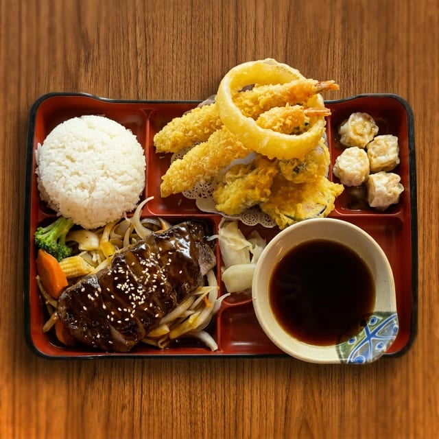 Beef Teriyaki Bento Box.